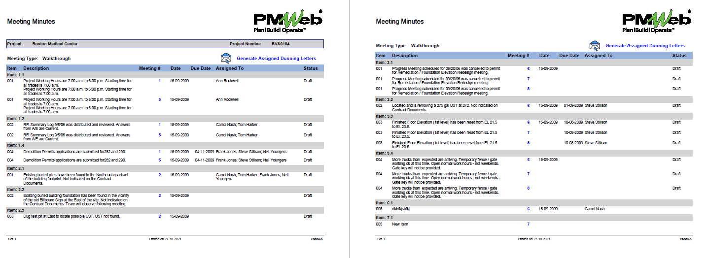 PMWeb 7 Meeting Minute 