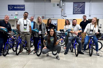 64 bikes were assembled by the COAA conference attendees in partnership with Wish for Wheels.