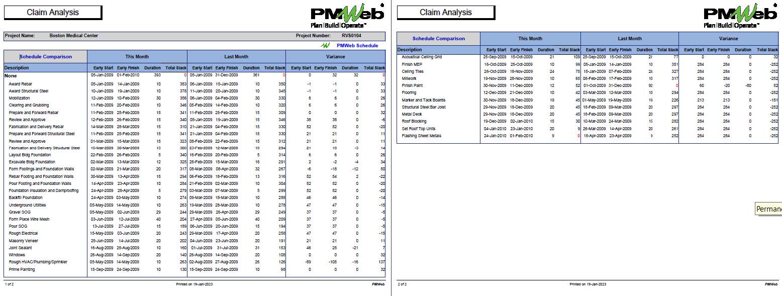 PMWeb 7 Claim Analysis