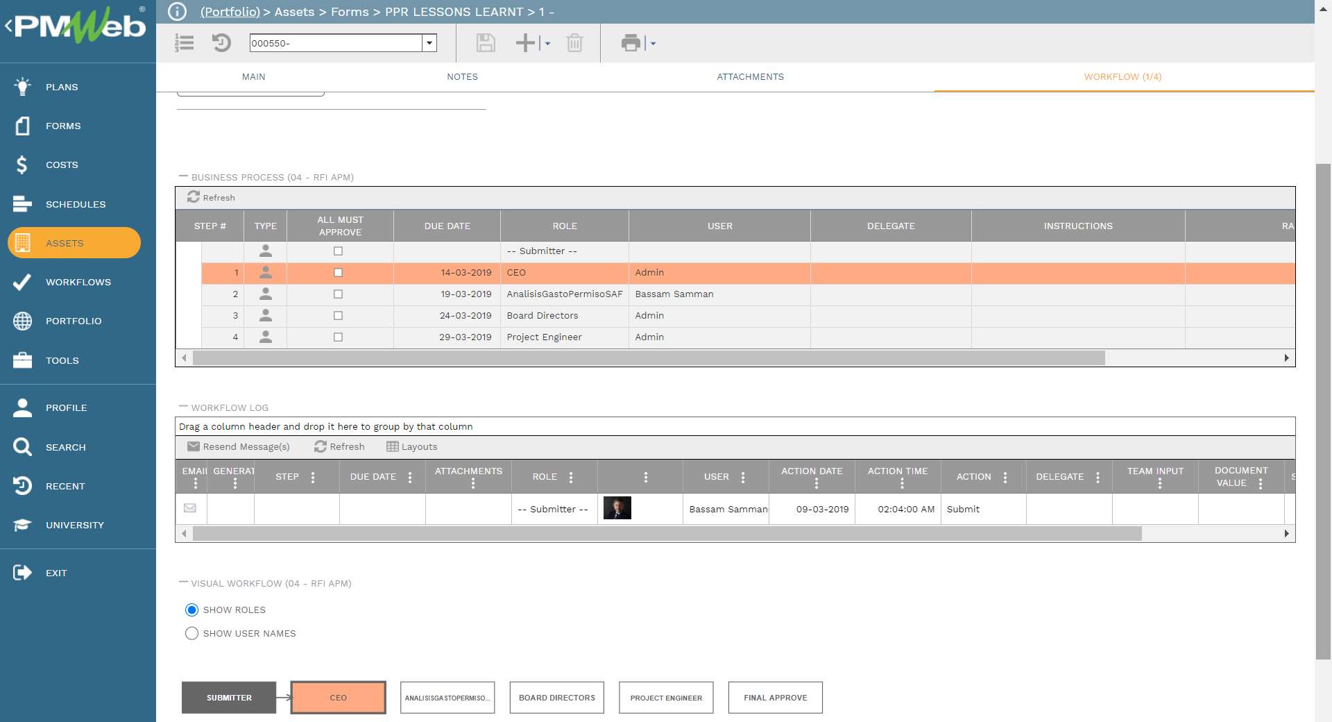 PMWeb 7 Assets Forms PPR Lessons Learnt 1
Main