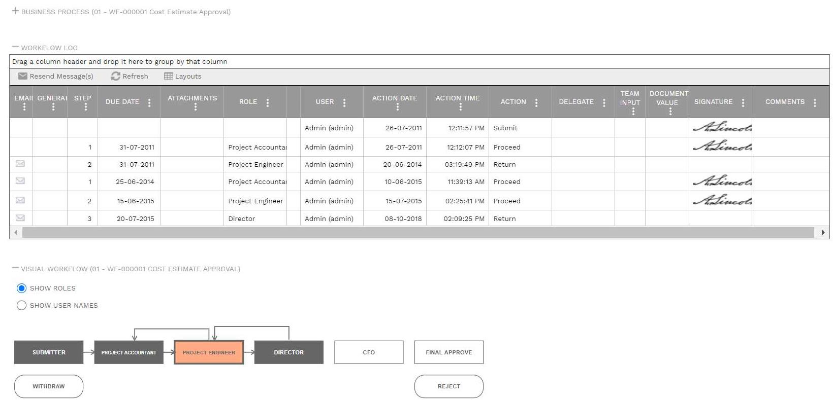 PMWeb 7 Business Workflow 
Business Processes (BPM) 