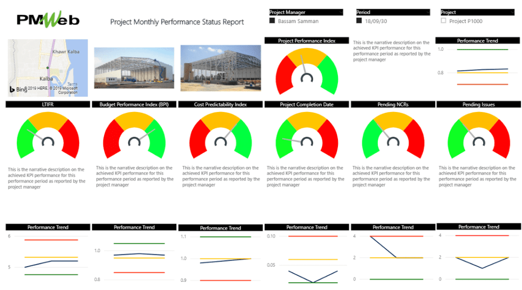 Formalizing the Reporting of the Monthly Capital Project Performance Status